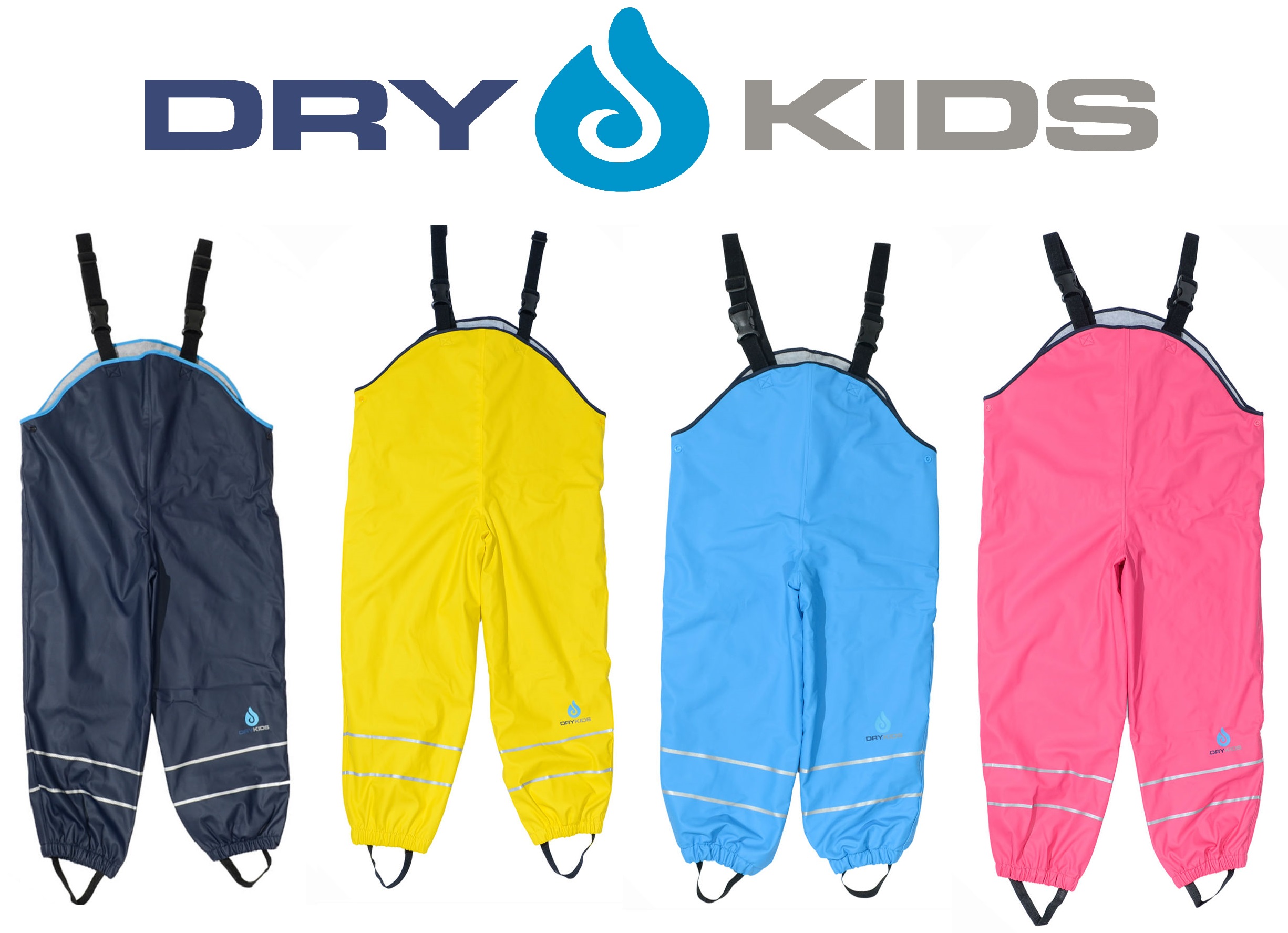 Dry Kids Childrens Waterproof Trousers Dungarees Fleece Lined Boys ...